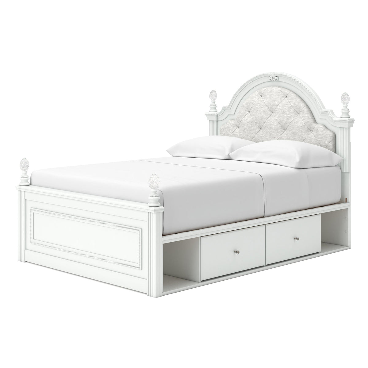 Kozlani Full Upholstered Panel Bed with Storage