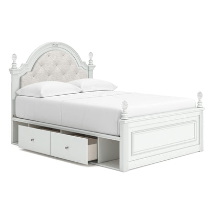 Kozlani Full Upholstered Panel Bed with Storage