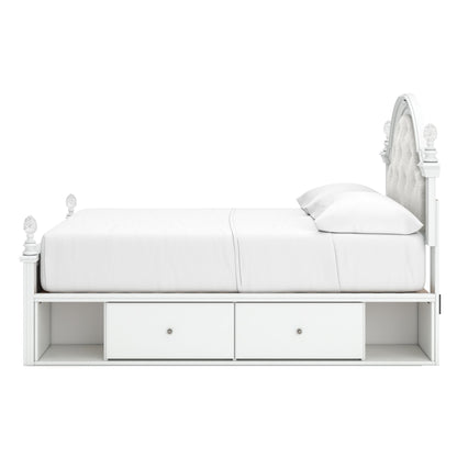 Kozlani Full Upholstered Panel Bed with Storage