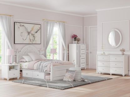 Kozlani Full Upholstered Panel Bed with Storage