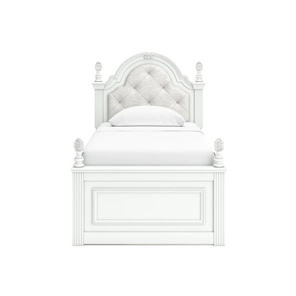 Kozlani Twin Upholstered Panel Bed with Storage