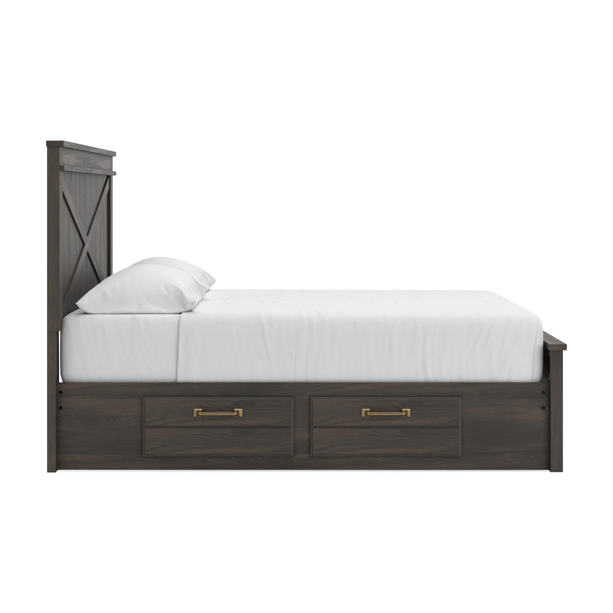 Vonitta Bay King Panel Platform Bed with Storage