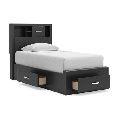 Stabotta Twin Bookcase Storage Bed