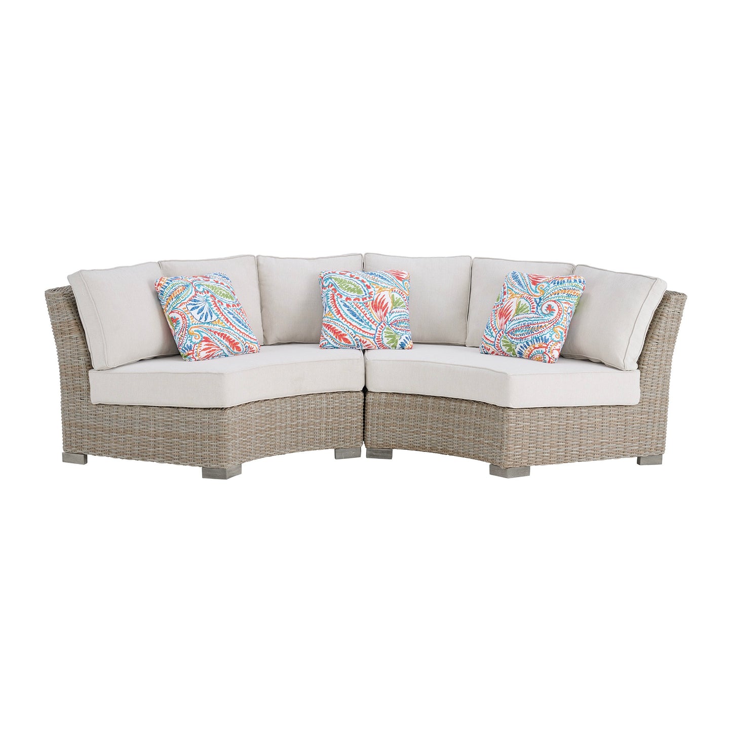 Ollie 2 Piece Curved Outdoor Sectional