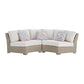 Ollie 2 Piece Curved Outdoor Sectional