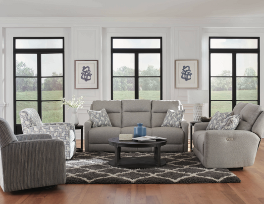 South Hampton Reclining Power Sofa and Loveseats with Adjustable Headrests