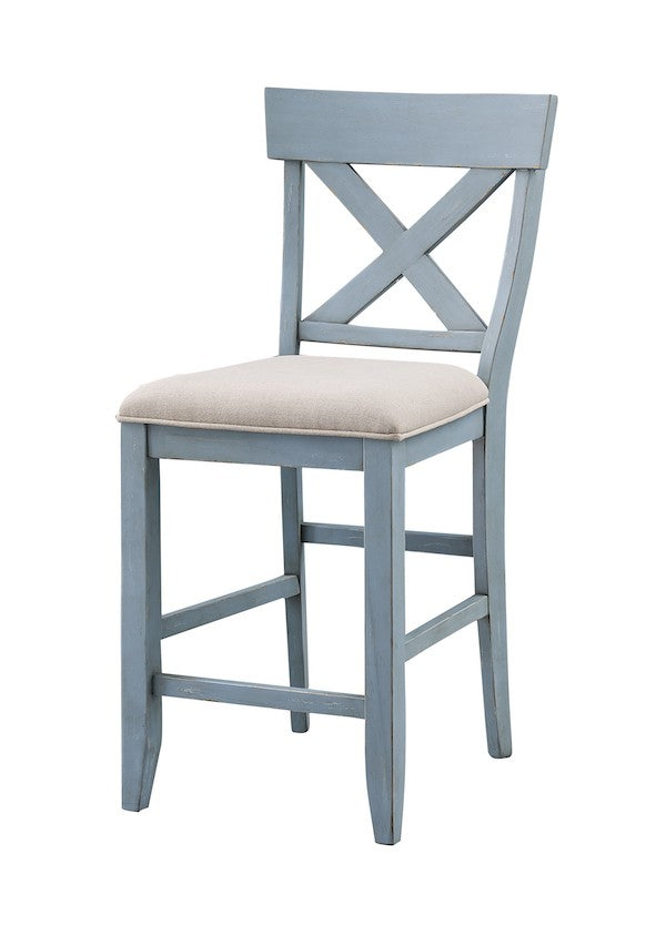 Bar Harbor Blue Counter Height Dining Chair