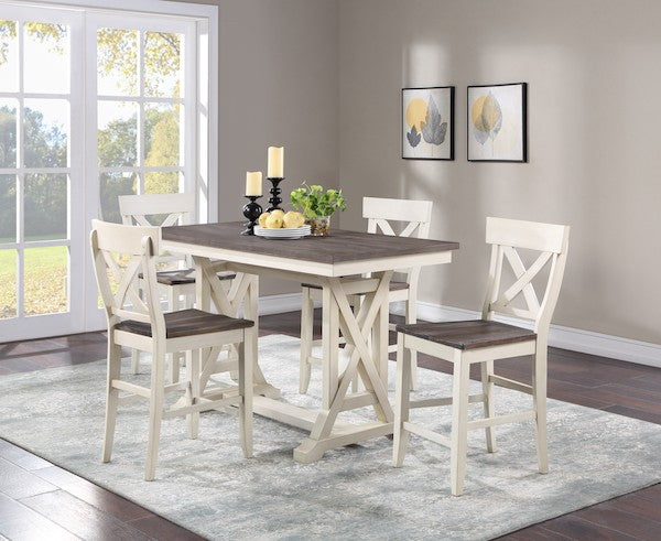Bar Harbor Cream Counter Height Dining Table