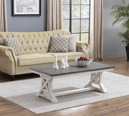 Bar Harbor Cream Two Tone Cocktail Table