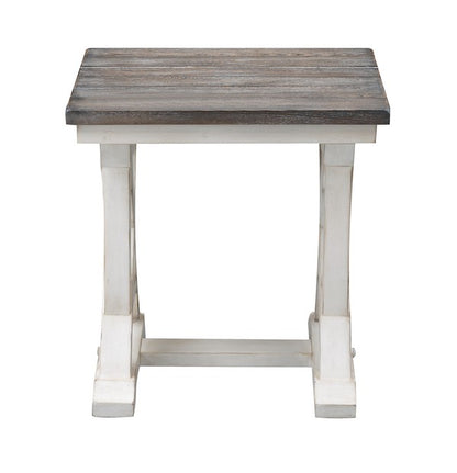 Bar Harbor Cream Two Tone End Table