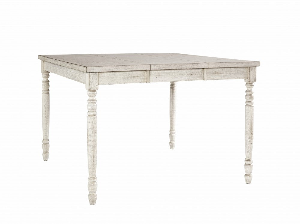 Savannah Court Antique White Counter Height Table