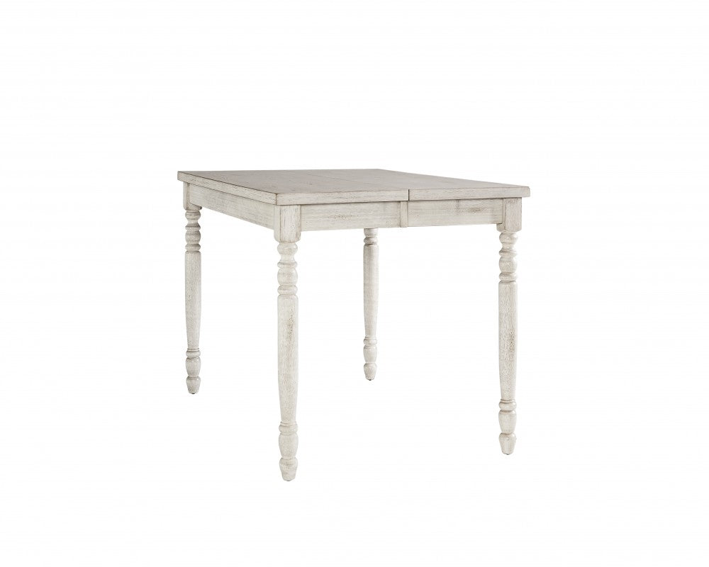 Savannah Court Antique White Counter Height Table