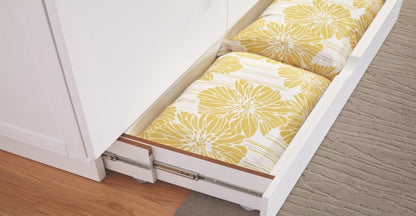 Madrid White Cabinet Bed