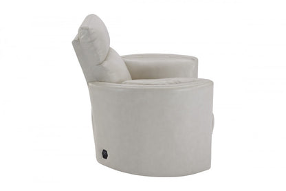 Florence Ivory Power Reclining Swivel Glider