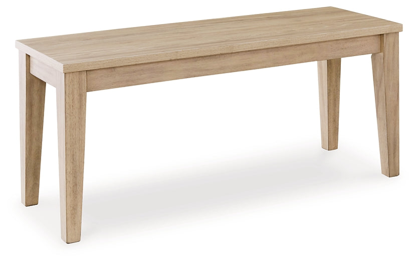 Gleanville Large Dining Room Bench