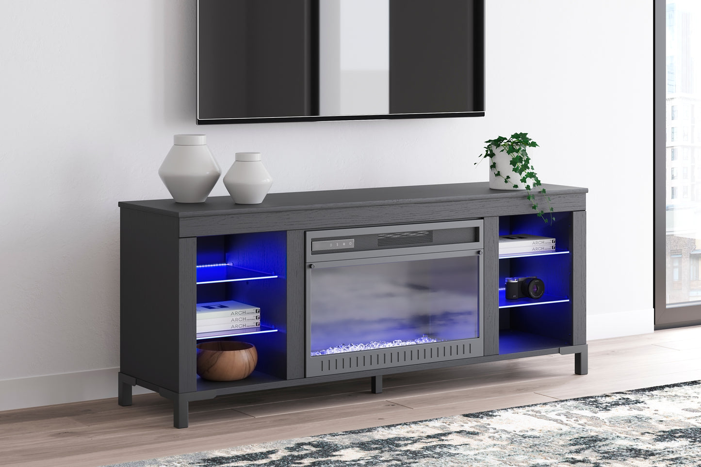Cayberry TV Stand with Fireplace