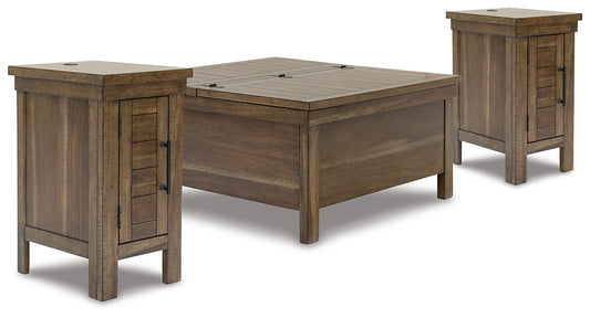 Moriville Coffee Table with 2 End Tables