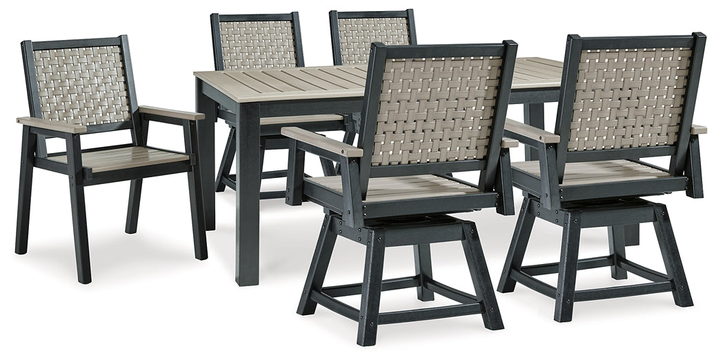 Mount Valley Outdoor Dining Table and 6 Chairs